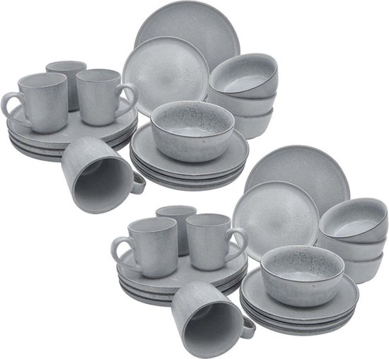 BC Schroefharingen set 8 stuks grijs