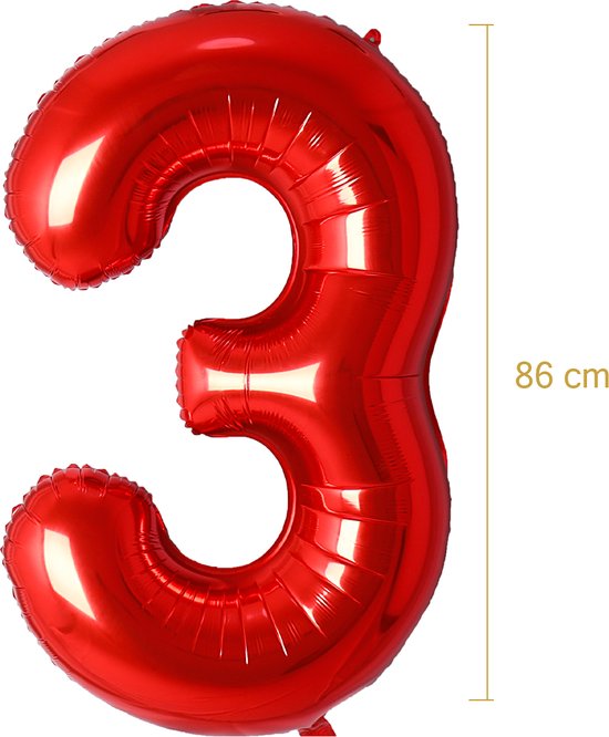 ballon alu géant chiffre numéro 9 rouge fêter un anniversaire
