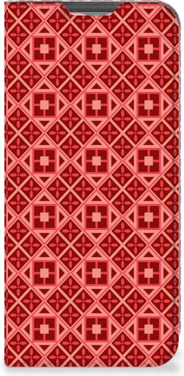 Samsung Galaxy A13 (4G) Hoesje met Magneet Batik Rood