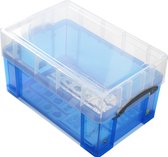 Boîte de Opbergbox Really Useful Box XL 9L Blauw Transparent