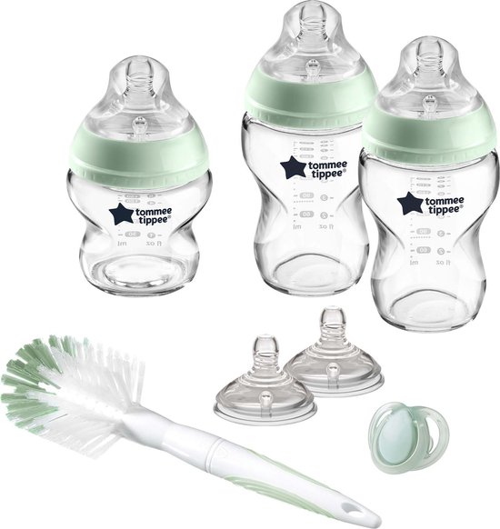 Tommee Tippee Closer to Nature - glazen flessen starterpakket voor  pasgeboren baby's -... | bol.com
