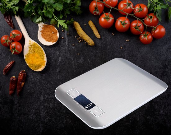 Digitale Precisie Keukenweegschaal - Tot 5000 gram (5kg) - RVS