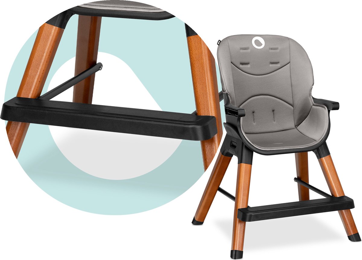 Lionelo Mona - Kinderstoel - 4in1 - Antislip - gordel - 75kg thumbnail 2