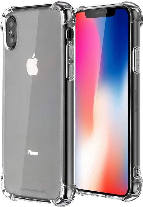 Coque iPhone XS / X - Coque arrière transparente anti-choc Hybrid Armor Coque arrière en Siliconen transparente