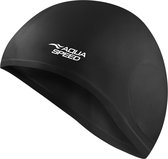 Aqua Speed Siliconen Badmuts - Zwemmuts met speciale uitsparing voor de oren - Zwart One Size