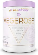 Alldeynn | végérose | Saveur : Vanille, myrtille | 500 grammes | Végétarien | Sans lactose | supplément