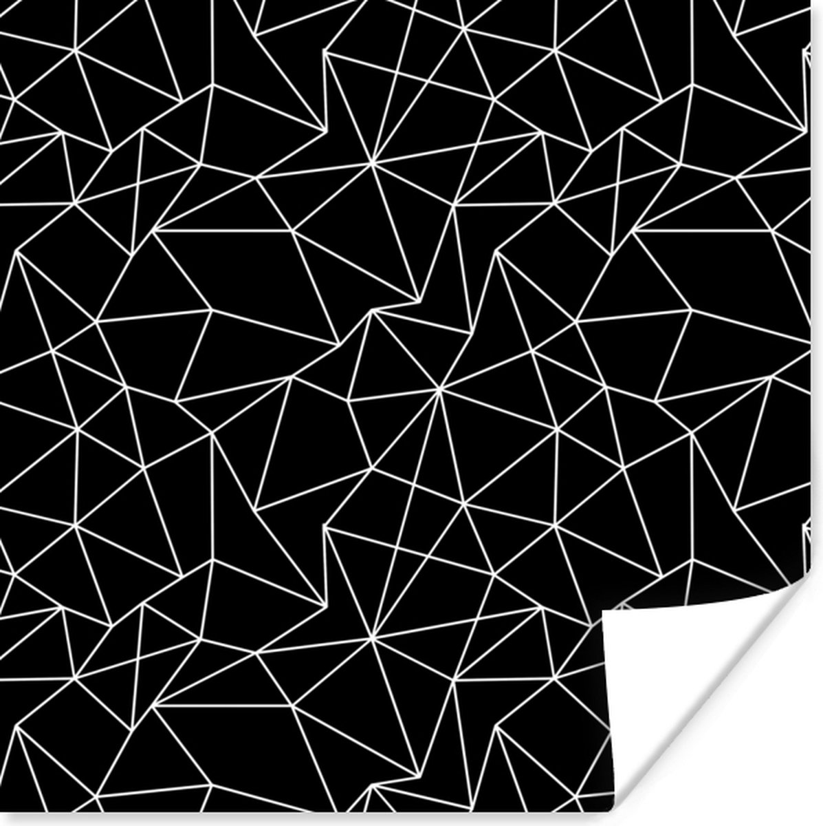 Poster Patronen - Lijn - Abstract - Vormen - 30x30 cm
