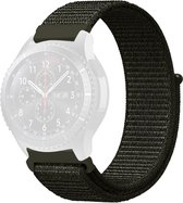 Nylon bandje - geschikt voor Samsung Galaxy Watch 6 / Watch 6 Classic / Watch 5 / Watch 5 Pro / Watch 4 / Watch 4 Classic / Watch 3 41 mm / Active / Active 2 / Watch 42 mm - legergroen