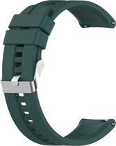 Siliconen bandje - geschikt voor Amazfit GTS / GTS 2 / GTS 2E / GTS 2 Mini / GTS 3 / GTS 4 / GTS 4 Mini / Bip / Bip U / Bip Lite / GTR 42 mm / Pop / Pop Pro - donkergroen