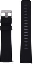 Siliconen bandje - geschikt voor Fitbit Versa / Versa 2 - maat M/L - zwart