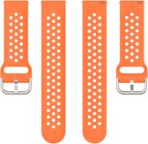 Bracelet en Siliconen (orange), adapté pour Samsung Gear S3 Classic, S3 Frontier, Galaxy Watch 3 (45 mm) et Galaxy Watch (46 mm)