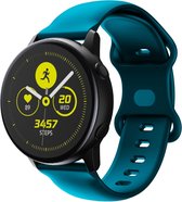 Bracelet en Siliconen (vert foncé), adapté aux modèles Samsung Galaxy : Watch 4 Classic (42 & 46 mm), Watch 4 (40 & 44 mm), Watch Active 2 (40 & 44 mm), Watch Active (40 mm), Watch (42mm) et Montre 3 (41mm)