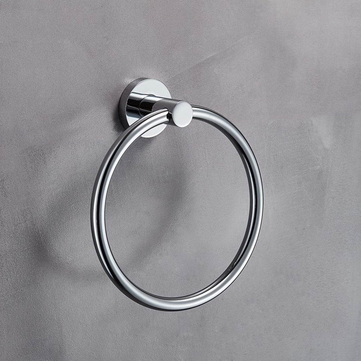 Handdoekring Handdoekrek Chrome Badkamer Handdoekhouder Handdoek Rek - Loebers