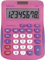 Maul MJ 550 Calculatrice de bureau à piles, à énergie solaire Pink Nombre de positions d'affichage : 8