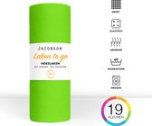 Jacobson - Hoeslaken - 140x200cm - Jersey Katoen - tot 25cm matrasdikte - Groen