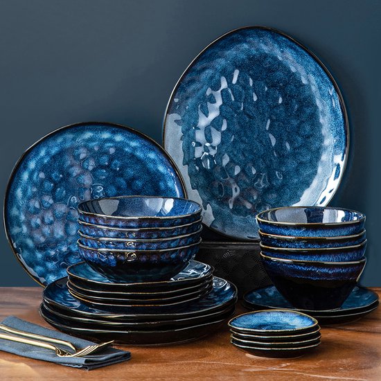 Plat à cake bleu profond, Assiettes et plats, Vaisselle, 🍶 Art de la  table