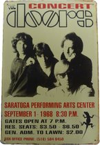 Wandbord / Concert Bord - Concert The Doors 1968