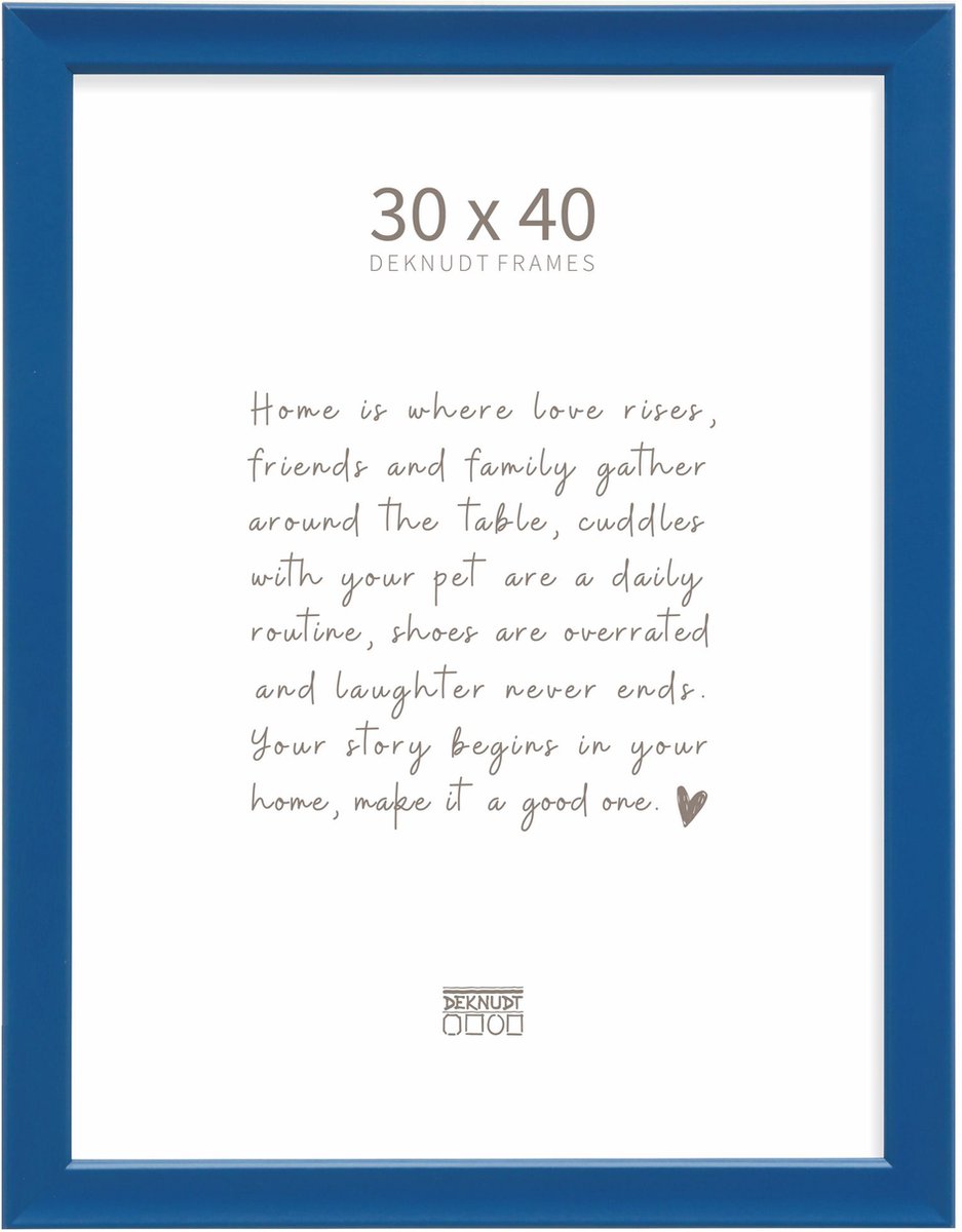 Deknudt Frames fotolijst S45YL6 - trendy blauw - voor foto 30x40 cm