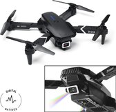 Digital Nativez zwarte drone met dual camera | incl. afstandsbediening | geschikt voor Iphone en Android | incl. handtas – 4K ultra HD dual camera