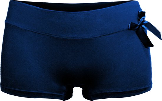 Dames boxershorts Fine Woman 3 pack effen donker blauw XL