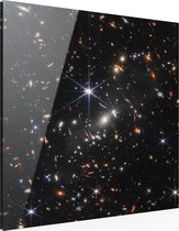 James Webb by MALNINK™ - Glasschilderij James Webb Telescope 2022 (40 x 40 cm)