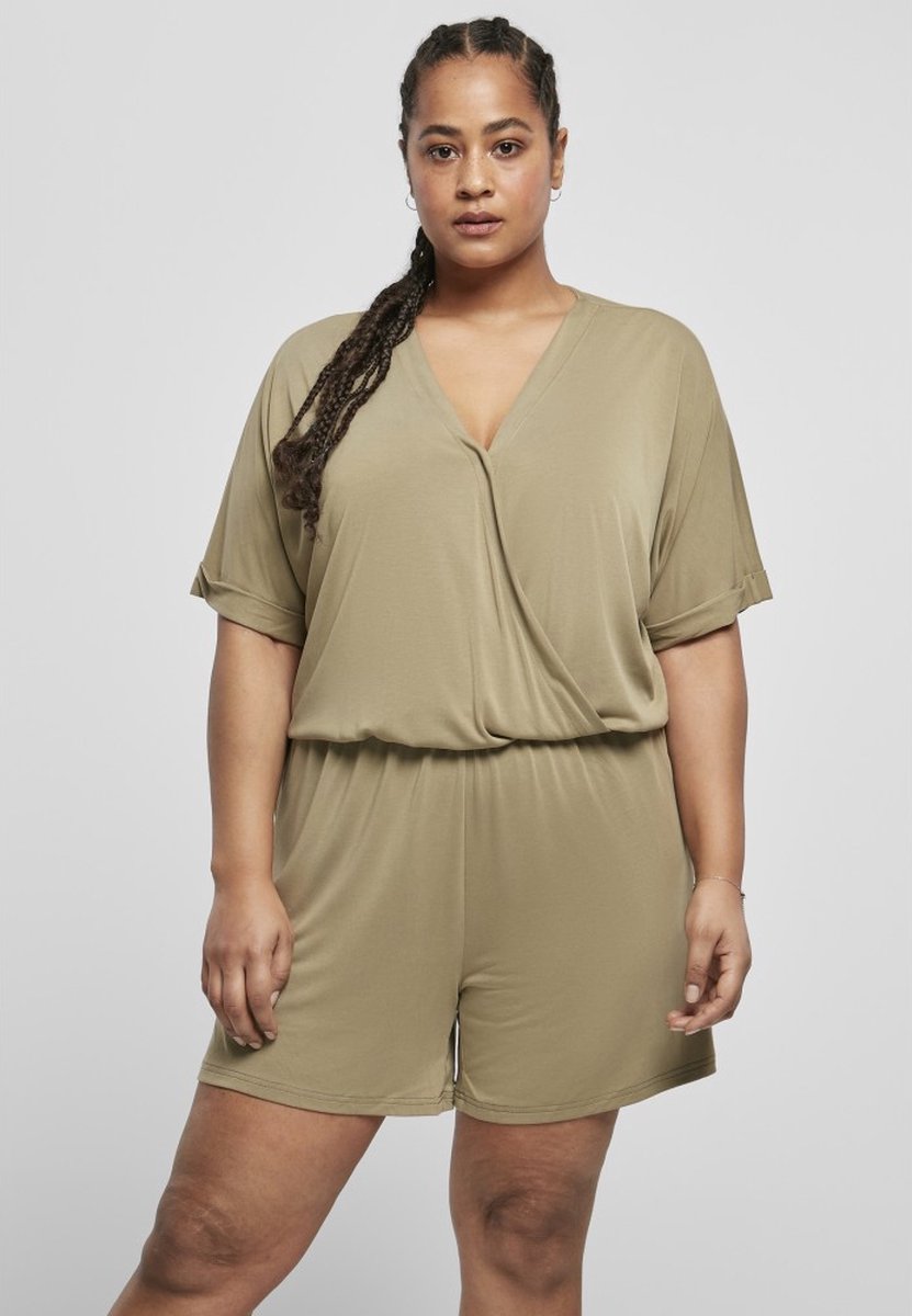 Urban Classics Short Modal Playsuit 4XL Groen