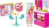 Poppenhuis – Poppenhuis poppetjes – Linda’s keuken set – Poppenhuizen – Poppenhuis meubels - Poppenhuis accessoires – Droomhuis