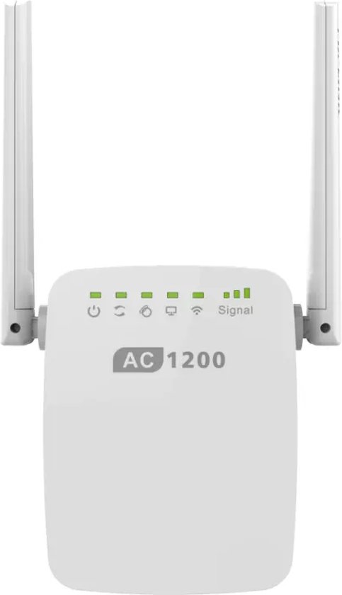 AILKIN Répéteur WiFi Amplificateur Wi-FI Blanc 1200Mbps Dual Band 2.4G