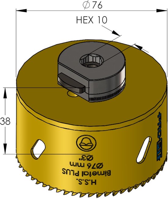 Bosch Accessories EXPERT Construction 2608900455 Gatenzaag 1 Stuks 30 Mm 1 Stuk S 2385378