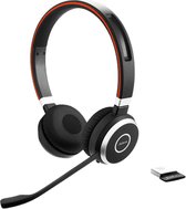 Jabra Evolve 65 Second Edition - MS Teams On Ear headset Bluetooth, Radiografisch Telefoon Stereo Zwart Noise Cancelling, Ruisonderdrukking (microfoon)