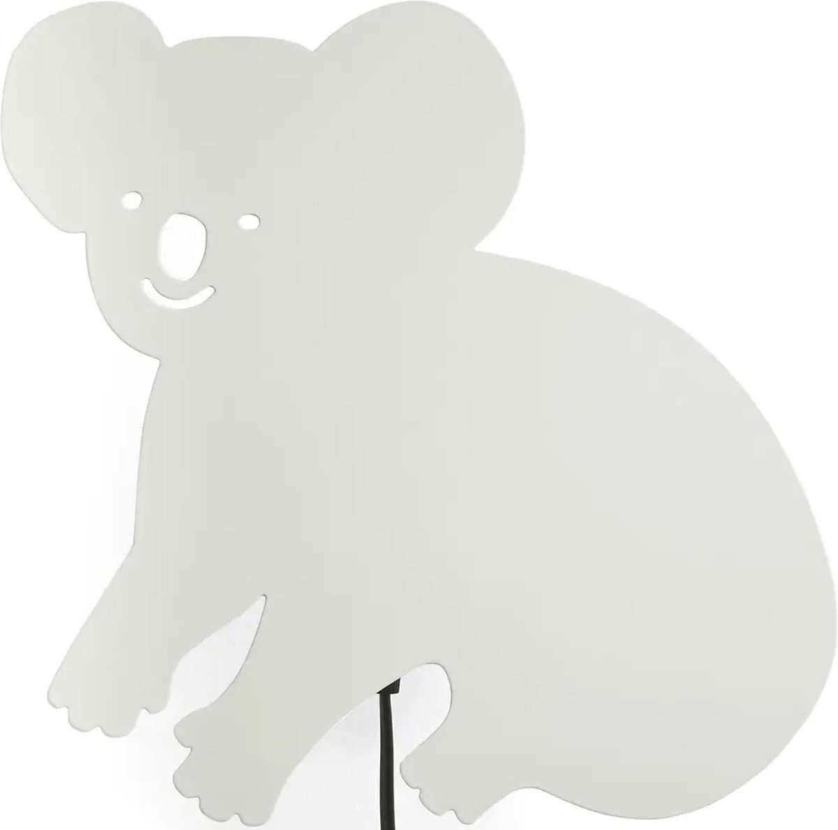 Ladoute - wandlamp Koala babykamer kinderkamer - metaal - Lichtgrijs
