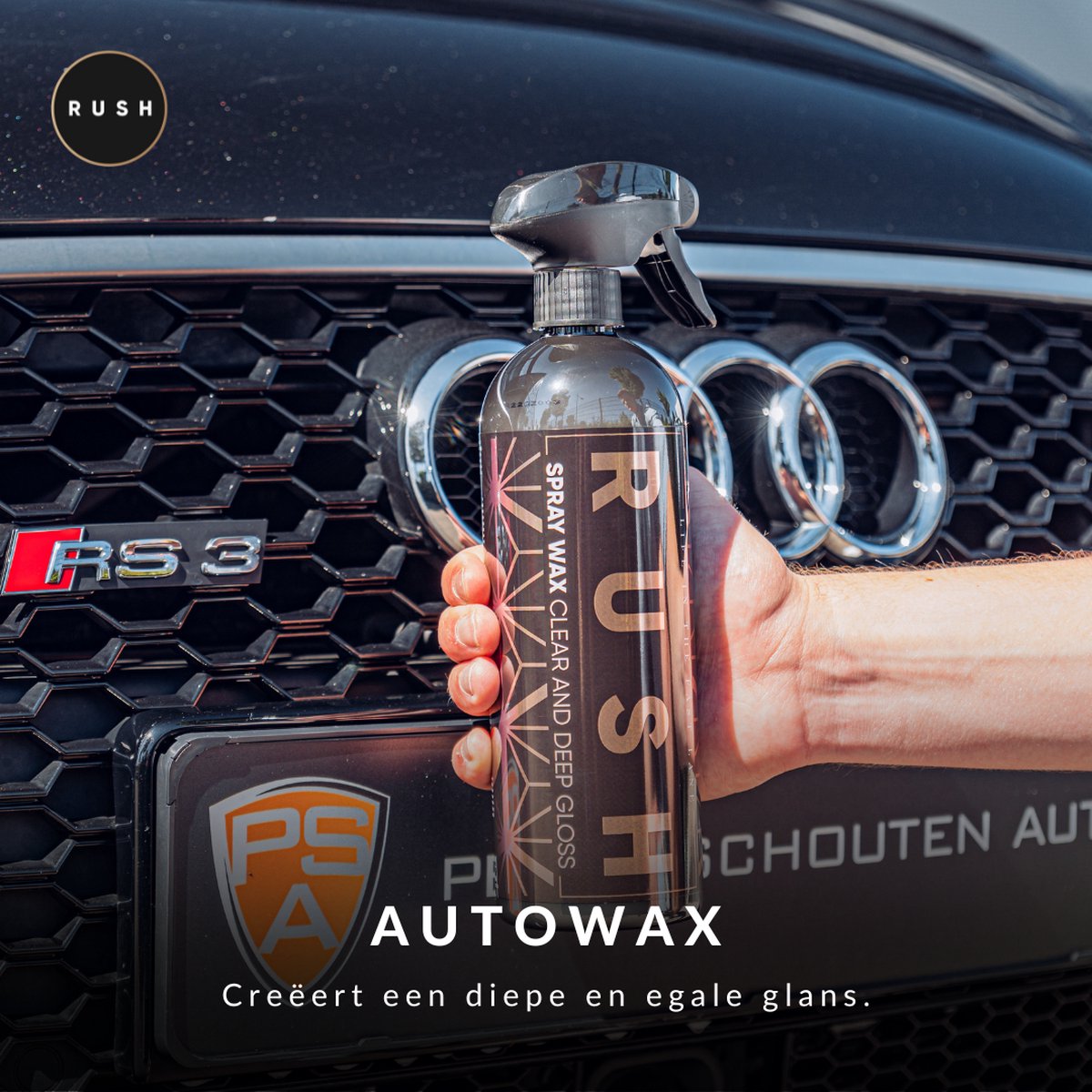 RUSH Spray Wax - autowax - 750 ml - Zorgt voor diepe en egale glans - Voor lak, kunststof, metaal, chroom en glas - Geeft een beschermende laag - Voor iedere Auto - auto schoonmaken – foto 4