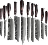Ensemble de 9 couteaux Damascus Ensemble de 9 couteaux | 53% de réduction
