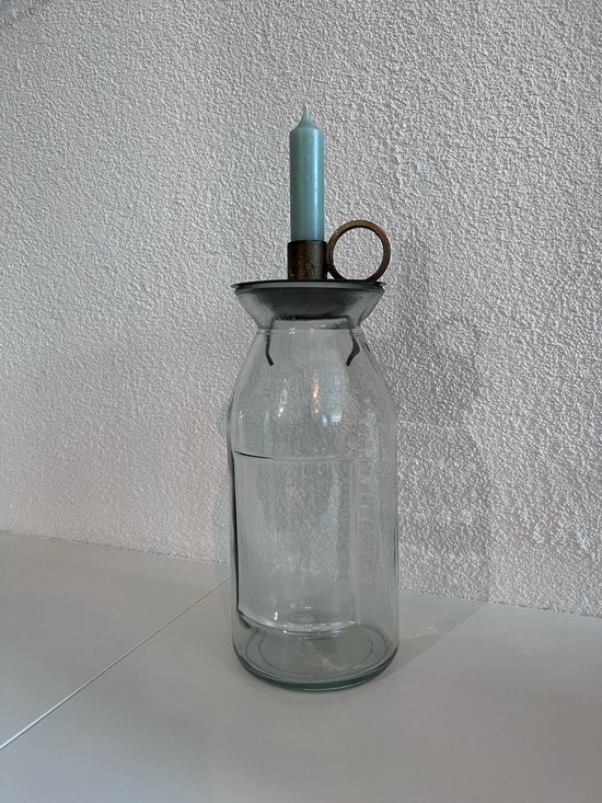 BY LAUCO - KANDELAAR - CANDLEHOLDER NICE - 28 CM - KOPER - DECORATIE - ZOMER - GADGET