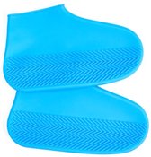 Herbruikbare Siliconen Overschoen voor Kinderen - Maat 26 tot 34 - Waterdicht - Regen Cover - Antislip - Schoen Beschermers - Flexibele Cover - 1 Paar - Blauw