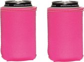 EIZOOK 2 stuks Roze koelhoud hoesjes voor blikjes - koelen