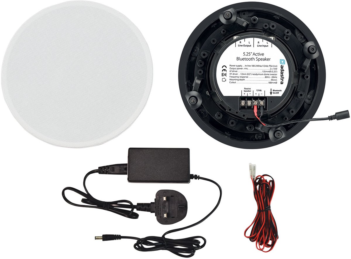 Adastra BCS52S actieve bluetooth plafond speaker set 5.25