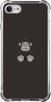 Smartphone hoesje Geschikt voor iPhone SE 2022/2020 | Geschikt voor iPhone 8/7 Hoesje Bumper met transparante rand Gorilla
