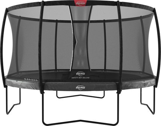 BERG Trampoline Rond Elite Regular Grijs 430 cm met veiligheidsnet deluxe