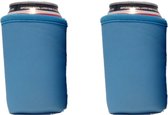 EIZOOK 2 stuks Exclusief Blauwe koelhoud hoesjes voor blikjes - koelen