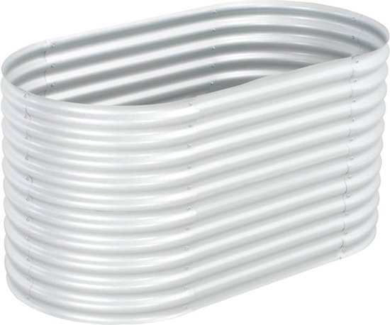 vidaXL Jardinière surélevée 160x80x81 cm Acier galvanisé Argent - Jardinière surélevée - Jardinières surélevées - Jardinière surélevée - Jardinières surélevées
