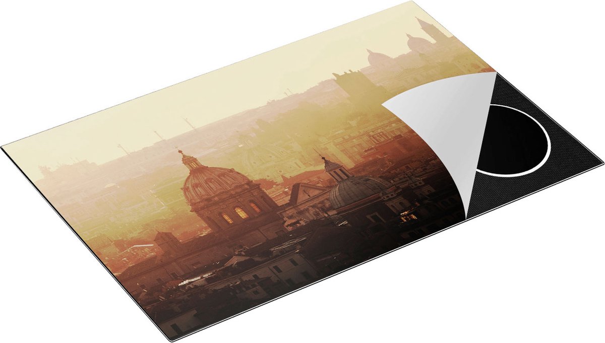 Chefcare Inductie Beschermer Rome Stad bij Zonsopgang - 80,2x52,2 cm - Afdekplaat Inductie - Kookplaat Beschermer - Inductie Mat