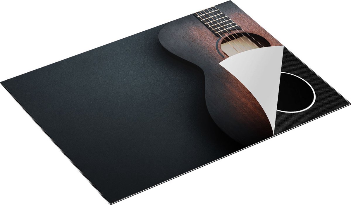 Chefcare Inductie Beschermer Gitaar - 71x52 cm - Afdekplaat Inductie - Kookplaat Beschermer - Inductie Mat