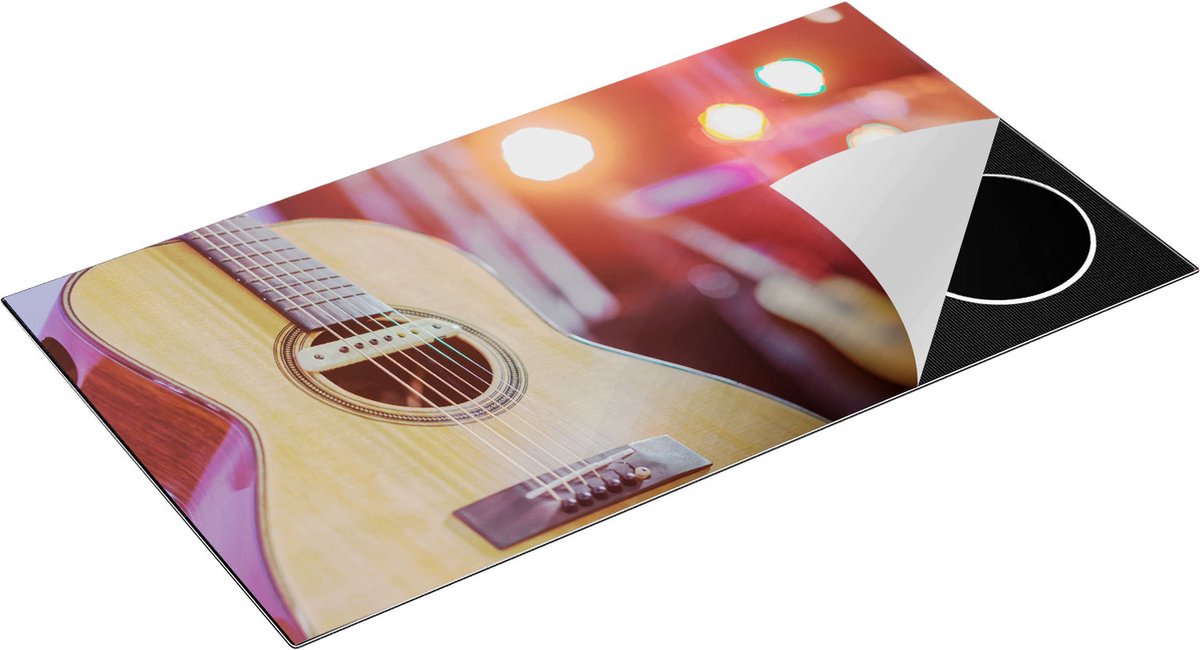 Chefcare Inductie Beschermer Gitaar bij het Podium - 95x50 cm - Afdekplaat Inductie - Kookplaat Beschermer - Inductie Mat