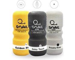 Snail combi pakket masturbator anaal+vaginaal+oraal Penis stimulator