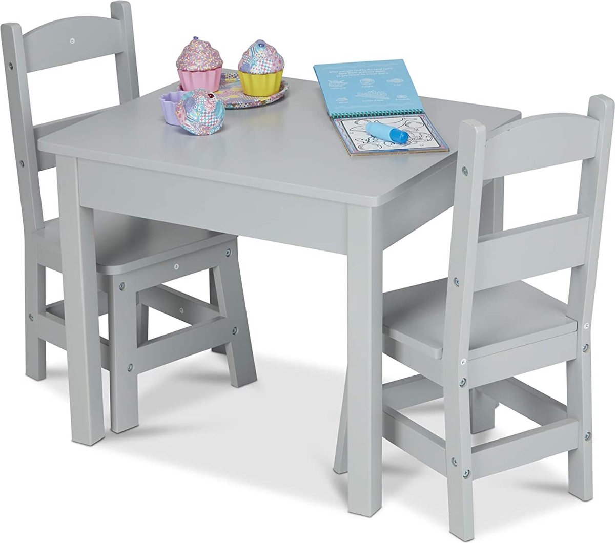 Fun - Rechthoekige kindertafel GRIJS - Benelux