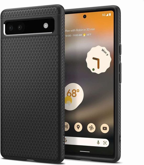 Spigen Liquid Air Google Pixel 6a hoesje Zwart