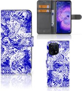 Multi Angel Skull Blue