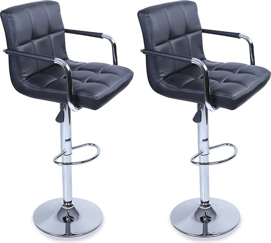 ZZINOKE Barkruk, inklapbaar, set van 2, geen montage nodig, draagbare outdoor barkruk, geschikt voor keuken, bistro, winkel, evenementen in de open lucht, zithoogte 61 cm (zwart en zilver ZZINOKE Barkruk, inklapbaar, set van 2, geen montage nodig, draagbare outdoor barkruk, geschikt voor keuken, bistro, winkel, evenementen in de open lucht, zithoogte 61 cm (zwart en zilver
