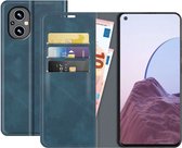 OnePlus Nord N20 5G Bookcase hoesje - Just in Case - Effen Blauw - Kunstleer